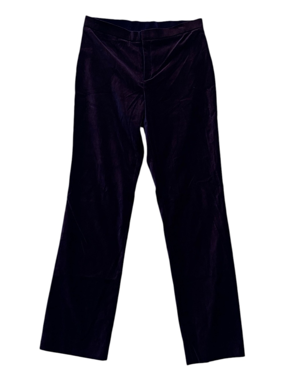 Ralph Lauren Dark Mulberry Cotton Velvet Pants